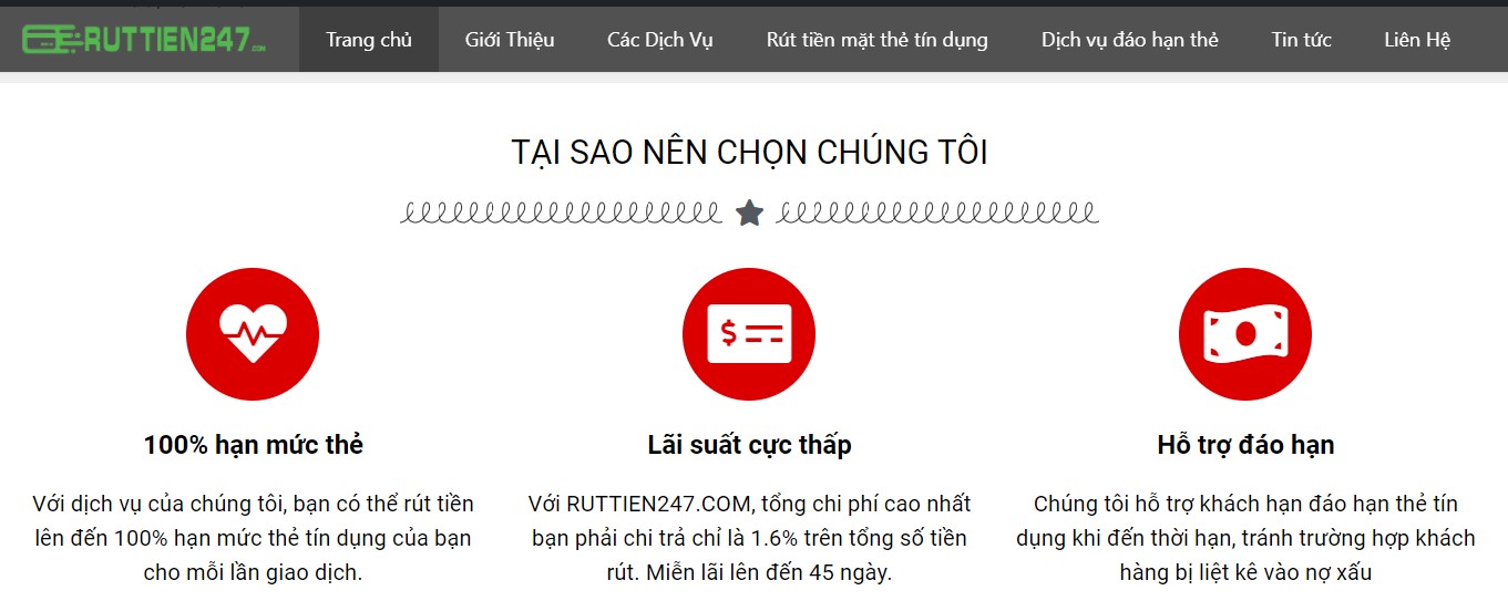 Dich vu cua cong ty tai chinh RUTTIEN247